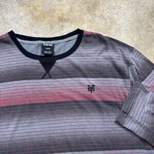 Red & Black Striped Zoo York Long Sleeve Shirt Size L